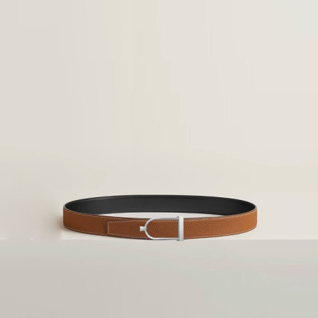 에르메스 남성 Ecrin 버클 리버서블 벨트 - Hermes Mens Ecrin Buckle Reversible Belt - bel197x