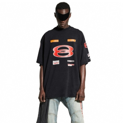 발렌시아가 남성 라운드 반팔 티셔츠 - Balenciaga Mens Round Tshirt - bac6793x