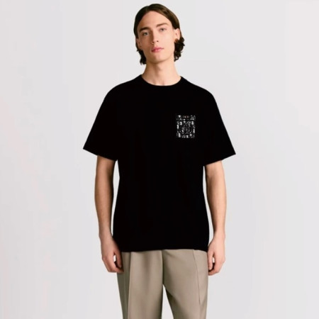 디올 남성 라운드 반팔 티셔츠 - Dior Mens Round Tshirt - dic6794x