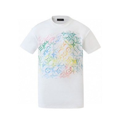 루이비통 남성 라운드 반팔 티셔츠 - Louis vuitton Mens Round Tshirt - lvc6804x