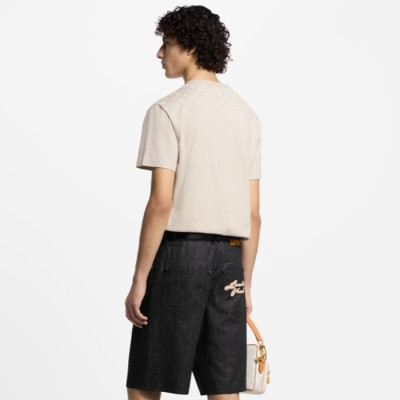 루이비통 남성 라운드 반팔 티셔츠 - Louis vuitton Mens Round Tshirt - lvc6805x