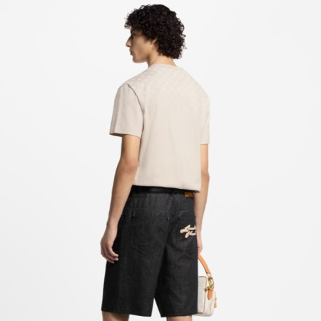 루이비통 남성 라운드 반팔 티셔츠 - Louis vuitton Mens Round Tshirt - lvc6805x