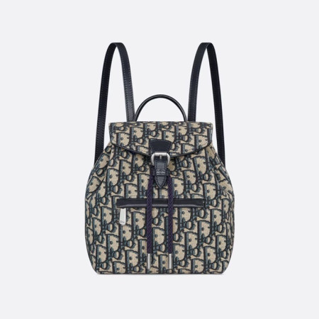 디올 키즈 자카드 오블리크 백팩 - Dior Kids Jacquard Oblique Canvas Backpack - dib5670x