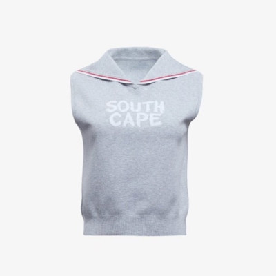 [SOUTHCAPE] 사우스케이프 여성 세일러 카라 니트 베스트 - gol1676x