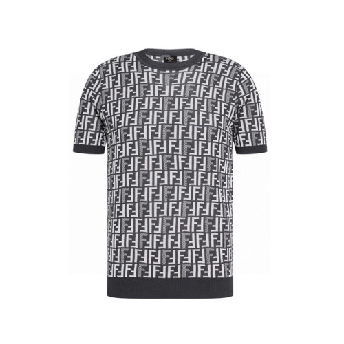 펜디 남성 라운드 반팔 티셔츠 - Fendi Mens Round Tshirt - fec6811x