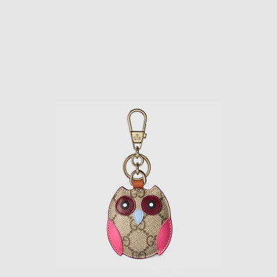 구찌 남/녀 GG 엠블럼 캔버스 올빼미 백 참 키체인 - Gucci Unisex Emblem Canvas Key Ring - acc5770x