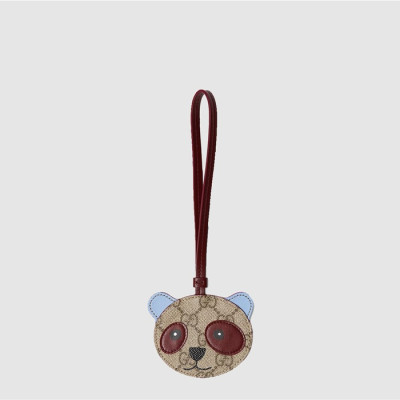구찌 남/녀 GG 엠블럼 캔버스 판다 백 참 키체인 - Gucci Unisex Emblem Canvas Key Ring - acc5772x