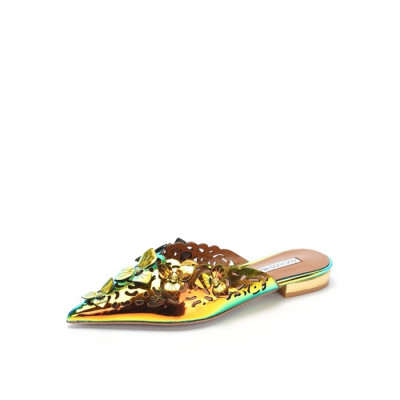 아쿠아주라 여성 플라워 뮬 - Aquazzura Womens Flower Mules - aqs5758x