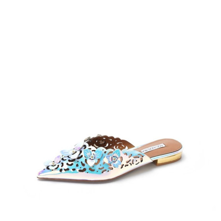 아쿠아주라 여성 플라워 뮬 - Aquazzura Womens Flower Mules - aqs5762x
