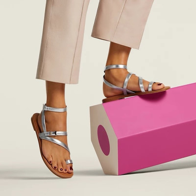 에르메스 여성 하모니 미니어쳐 파리 버클 샌들 - Hermes Womens Harmonie Sandals - hes5844x