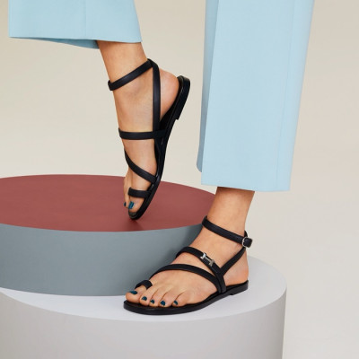 에르메스 여성 하모니 미니어쳐 파리 버클 샌들 - Hermes Womens Harmonie Sandals - hes5845x