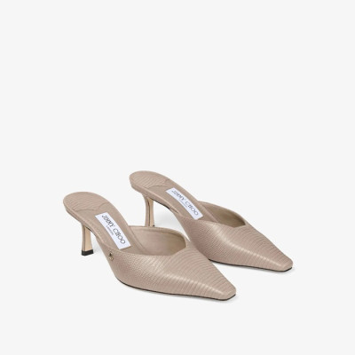 지미추 여성 비비 65 리자드 프린트 가죽 뮬 - Jimmy Choo Womens Vivi 65 Lizard Print Leather Mules - jis5851x