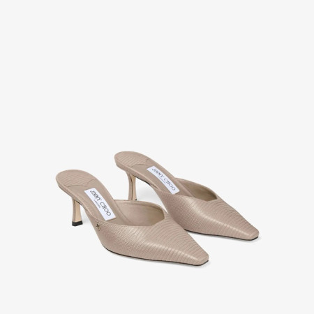 지미추 여성 비비 65 리자드 프린트 가죽 뮬 - Jimmy Choo Womens Vivi 65 Lizard Print Leather Mules - jis5851x