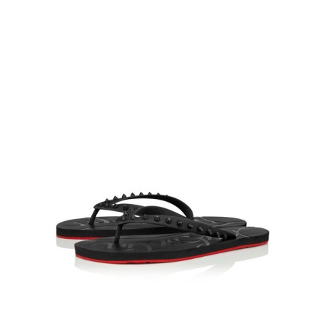크리스찬 루부탱 남성 스파이크 플립플랍 슬라이드 - Christian Loubutin Mens Spikes Flip Flop Slides - cls5865x