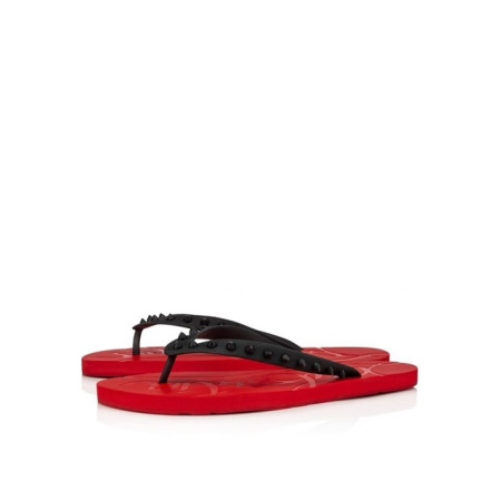 크리스찬 루부탱 남성 스파이크 플립플랍 슬라이드 - Christian Loubutin Mens Spikes Flip Flop Slides - cls5866x
