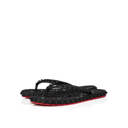 크리스찬 루부탱 남성 스파이크 플립플랍 슬라이드 - Christian Loubutin Mens Spikes Flip Flop Slides - cls5868x