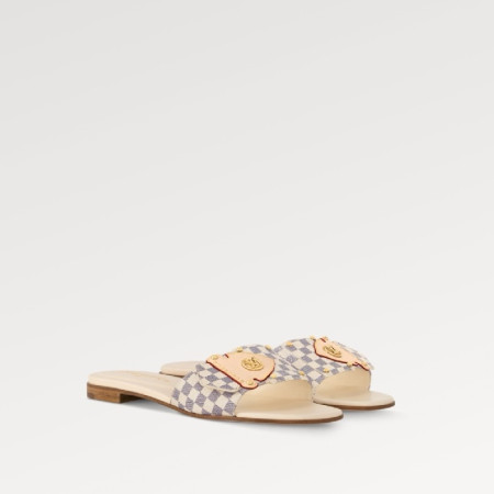 루이비통 여성 LV 프레임 플랫 뮬 - Louis vuitton Womens LV Frame Flat Mule - lvs5920x