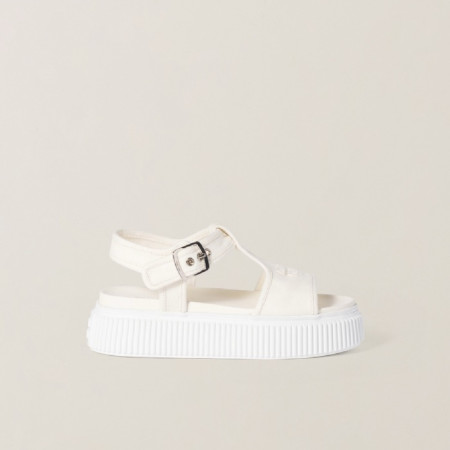 미우미우 여성 데님 플랫폼 샌들 - Miumiu Womens Denim Platform Sandals  - mis5946x