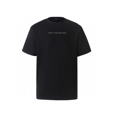 루이비통 남성 라운드 반팔 티셔츠 - Louis vuitton Mens Round Tshirt - lvc6859x