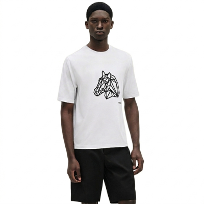 에르메스 남성 라운드 반팔티 - Hermes Mens Round Tshirt - hec6862x