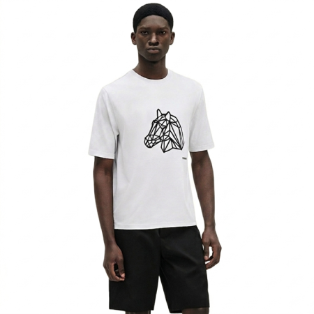 에르메스 남성 라운드 반팔티 - Hermes Mens Round Tshirt - hec6862x