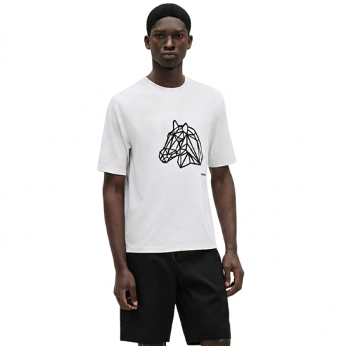 에르메스 남성 라운드 반팔티 - Hermes Mens Round Tshirt - hec6862x