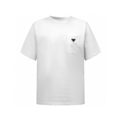 프라다 남성 라운드 반팔티 - Prada Mens Round Tshirt - prc6863x