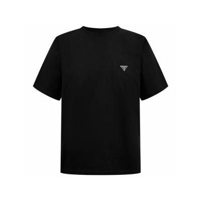 프라다 남성 라운드 반팔티 - Prada Mens Round Tshirt - prc6864x