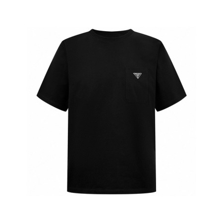 프라다 남성 라운드 반팔티 - Prada Mens Round Tshirt - prc6864x