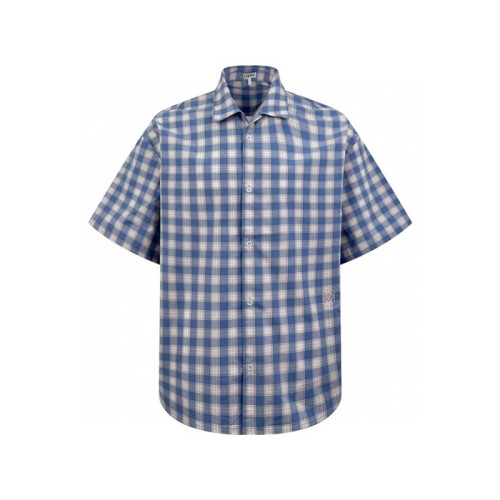 로에베 남성 반팔 체크 셔츠 - Loewe Mens Flanner Shirts - loc6865x