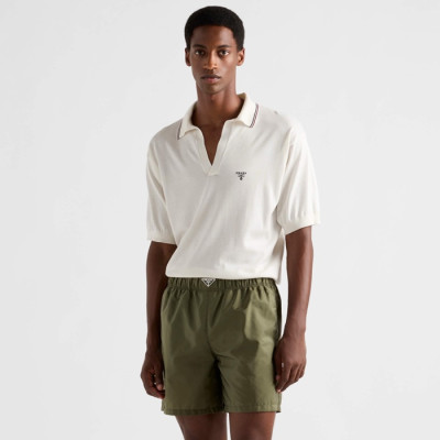 프라다 남성 삼각 로고 쇼츠 - Prada Mens Shorts - prc6884x