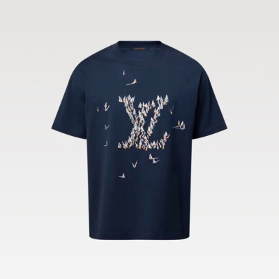 루이비통 남성 라운드 반팔 티셔츠 - Louis vuitton Mens Round Tshirt - lvc6897x