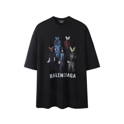 발렌시아가 남성 라운드 반팔 티셔츠 - Balenciaga Mens Round Tshirt - bac6938x