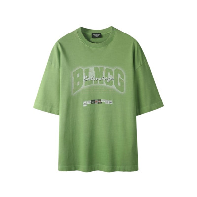 발렌시아가 남성 라운드 반팔 티셔츠 - Balenciaga Mens Round Tshirt - bac6940x