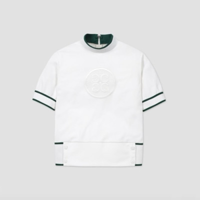 [G/FORE] 지포어 여성 하이넥 쇼츠 슬리브 티셔츠 - gol1683x