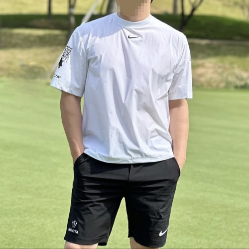 [NIKE × NOCTA]  녹타×나이키 골프 숏슬리브 크루넥 & 쇼츠 팬츠 세트 - gol1693x