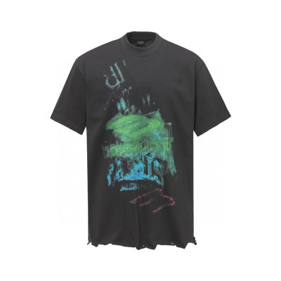 발렌시아가 남성 라운드 반팔 티셔츠 - Balenciaga Mens Round Tshirt - bac6979x