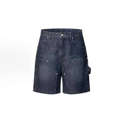 루이비통 남성 데님 쇼츠 - Louis vuitton Mens Denim Shorts - lvc7043x