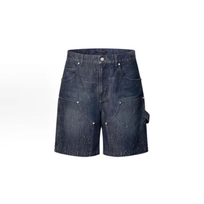 루이비통 남성 데님 쇼츠 - Louis vuitton Mens Denim Shorts - lvc7043x