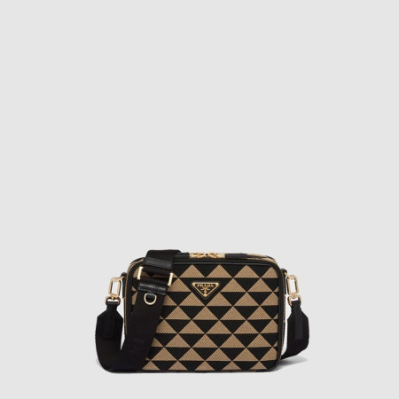 프라다 남성 브리크 자수 패브릭 백 2VH069 - Prada Mens Brick Embroidered Fabric Bag - prb5763x