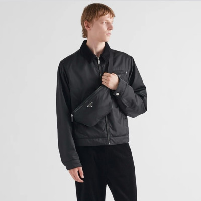 프라다 남성 리나일론 힙색 2VL033 - Prada Mens Small Re-Nylon Belt Bag - prb5764x