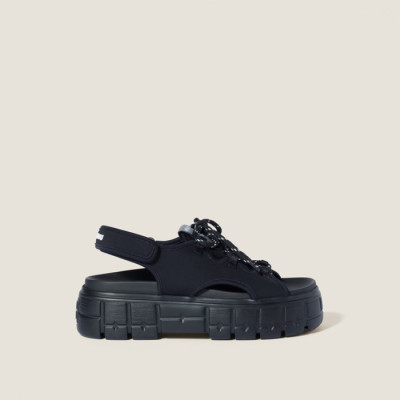 미우미우 여성 청키 네오프렌 샌들 - Miumiu Womens Chunky Neoprene Sandals - mis6013x