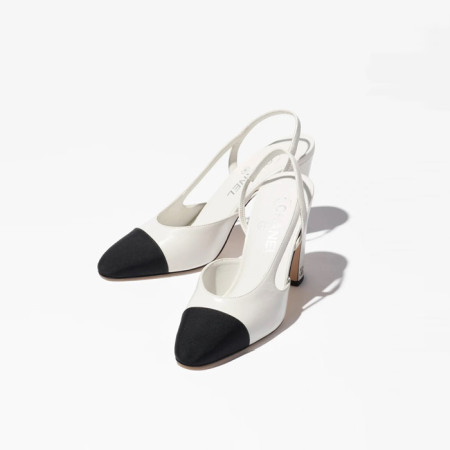 샤넬 여성 미들힐 슬링백 - Chanel Womens Middle Heel Slingback - chs6015x