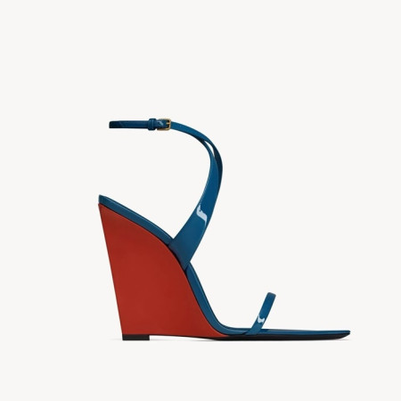 입생로랑 여성 페이던트 Salomé 웨지 - Saint Laurent Womens Patent Leather Salomé Wedge - yss6020x