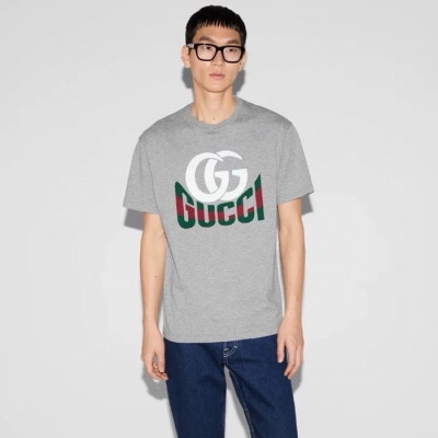 구찌 남성 라운드 반팔티 - Gucci Mens Round Tshirt - guc7089x