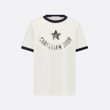 디올 여성 라운드 티셔츠 - Dior Womens Round Tshirt - dic7098x