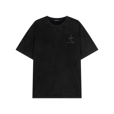 크롬하츠 남성 라운드 반팔티 - Chrom Hearts Mens Round Tshirt - chc7101x