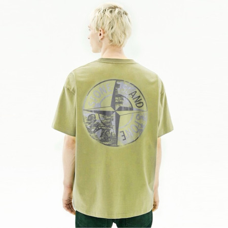 스톤아일랜드 남성 라운드 반팔 티셔츠 - Stone Island Mens Round Tshirt - stc7102x