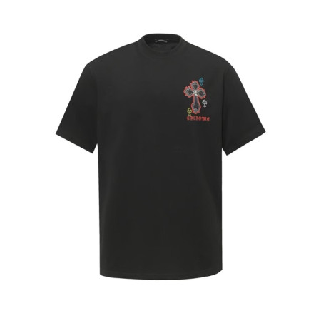 크롬하츠 남성 라운드 반팔티 - Chrom Hearts Mens Round Tshirt - chc7104x