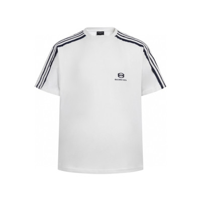 발렌시아가 남성 라운드 반팔 티셔츠 - Balenciaga Mens Round Tshirt - bac7112x